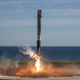 The B1035 Falcon 9 reusable core stage coming in for a landing on December 17, 2017.